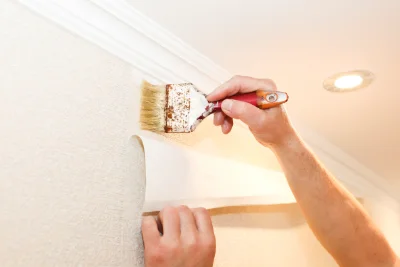 Pose de papier peint à Largitzen — revêtements muraux et toiles de verre